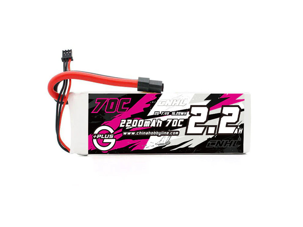 CNHL G+Plus 2200mAh/5000mAh 7.4V 2S 70C リポバッテリー RCカー/RCボート/RC飛行/RC飛行機用