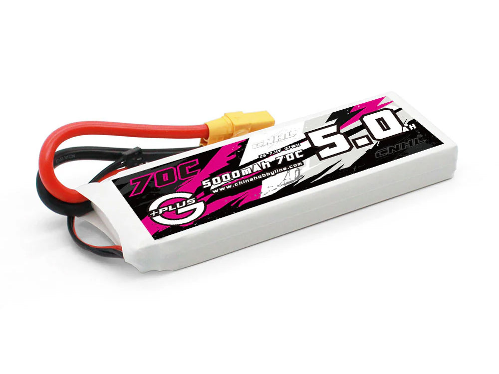 CNHL G+Plus 2200mAh/5000mAh 7.4V 2S 70C リポバッテリー RCカー/RCボート/RC飛行/RC飛行機用