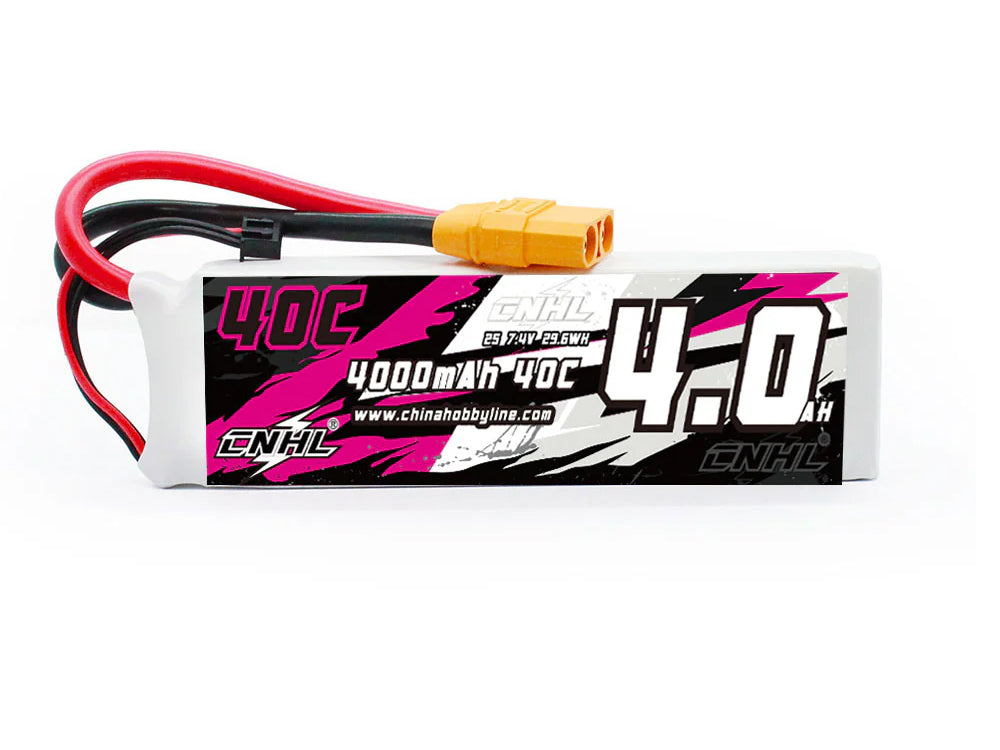 CNHL 7.4V 2S 40C LiPo バッテリー 2200mAh / 4000mAh ハードケース RCカー・飛行機・ボート用