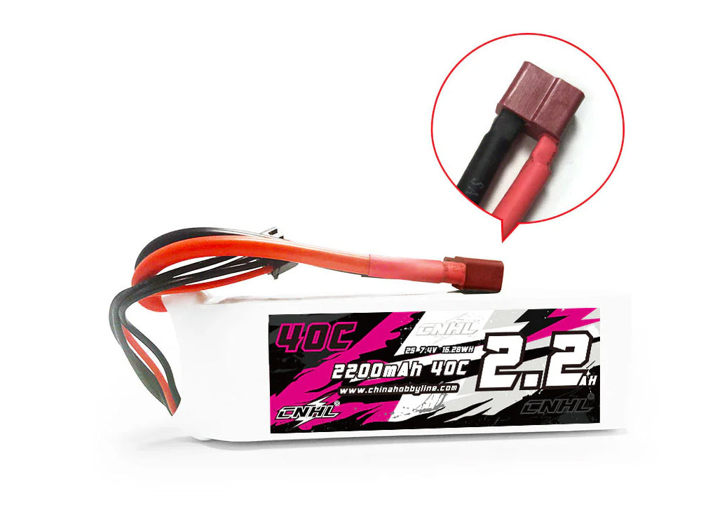 CNHL 7.4V 2S 40C LiPo バッテリー 2200mAh / 4000mAh ハードケース RCカー・飛行機・ボート用