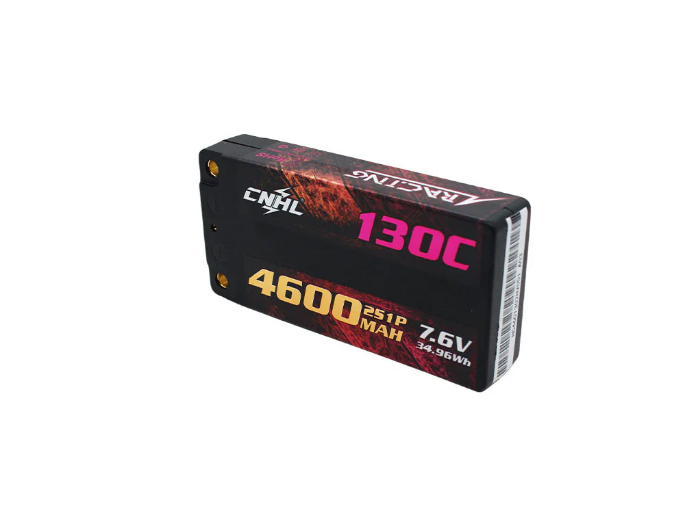 CNHL Racing Series LiHV 7.6V Shorty LiPo バッテリー 4600mAh / 6400mAh 130C RCカー・RCボート・RC飛行機対応 XT60付き