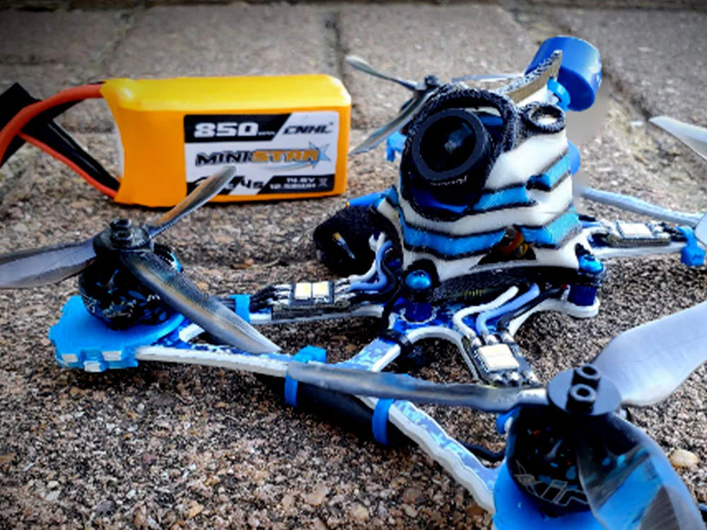 CNHL MiniStar 850mAh 14.8V 4S 70C LiPoバッテリー XT30U/XT60 FPVドローン対応 2本セット