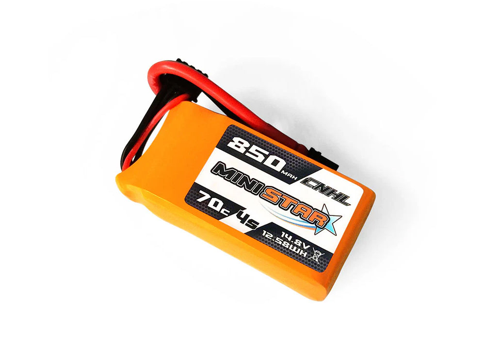 CNHL MiniStar 850mAh 14.8V 4S 70C LiPoバッテリー XT30U/XT60 FPVドローン対応 2本セット