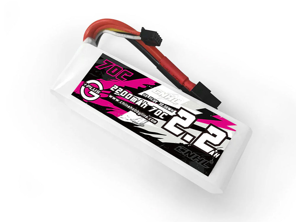 CNHL G+Plus 2200mAh 14.8V 4S 70C LiPoバッテリー 2本セット XT60プラグ付 |RCボート/RC飛行機・ドローン対応