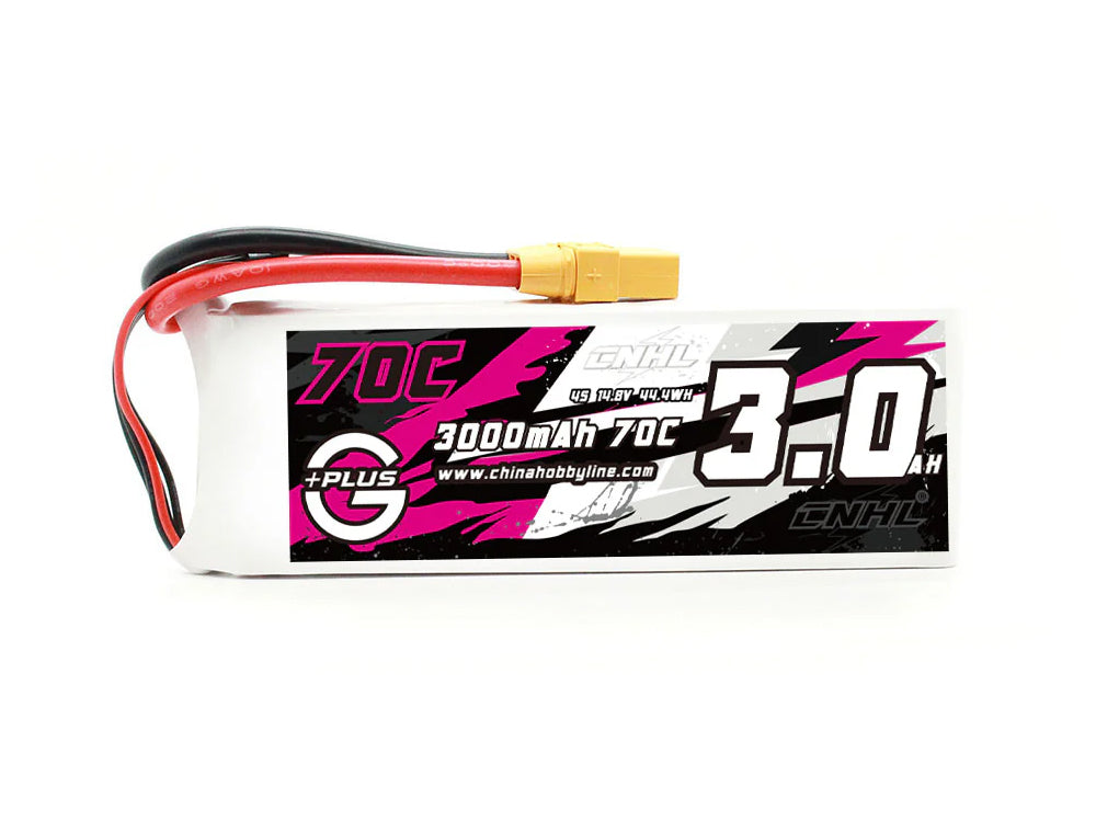 CNHL G+Plus 14.8V 4S LiPoバッテリー 3000mAh / 5000mAh XT90プラグ付き RC飛行機・ボート・1/8スケールカー対応