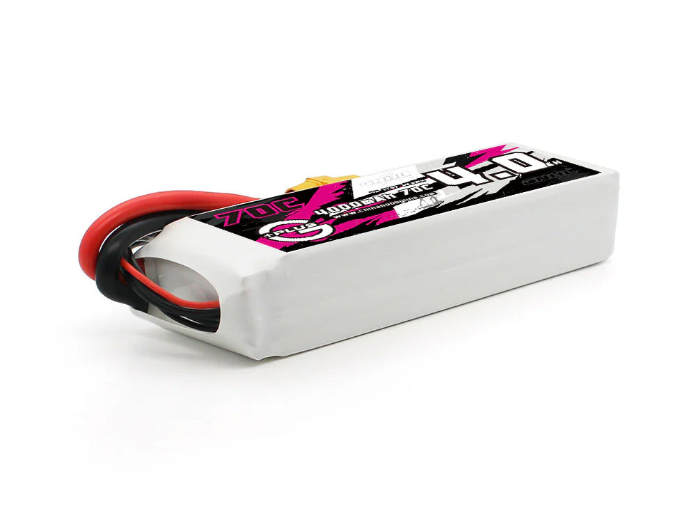 CNHL G+Plus 4000mAh 14.8V 4S 70C LiPoバッテリー XT90プラグ付き RC飛行機/ヘリ/マルチコプター/ボート対応