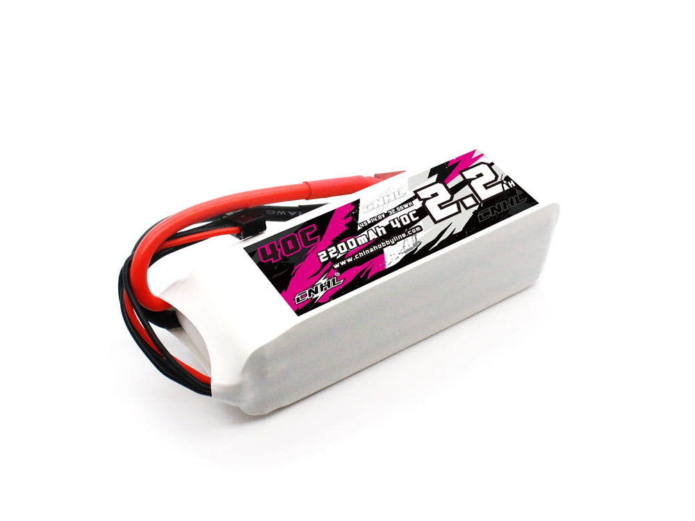 CNHL 4S 14.8V リポバッテリー 2200mAh / 4000mAh | RC飛行機・ドローン・ボート・車用(T/Dean / XT90プラグ付き)