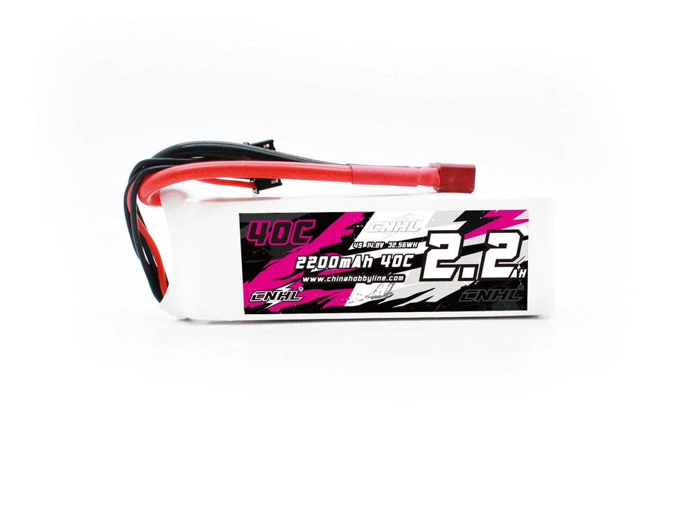 CNHL 4S 14.8V リポバッテリー 2200mAh / 4000mAh | RC飛行機・ドローン・ボート・車用(T/Dean / XT90プラグ付き)