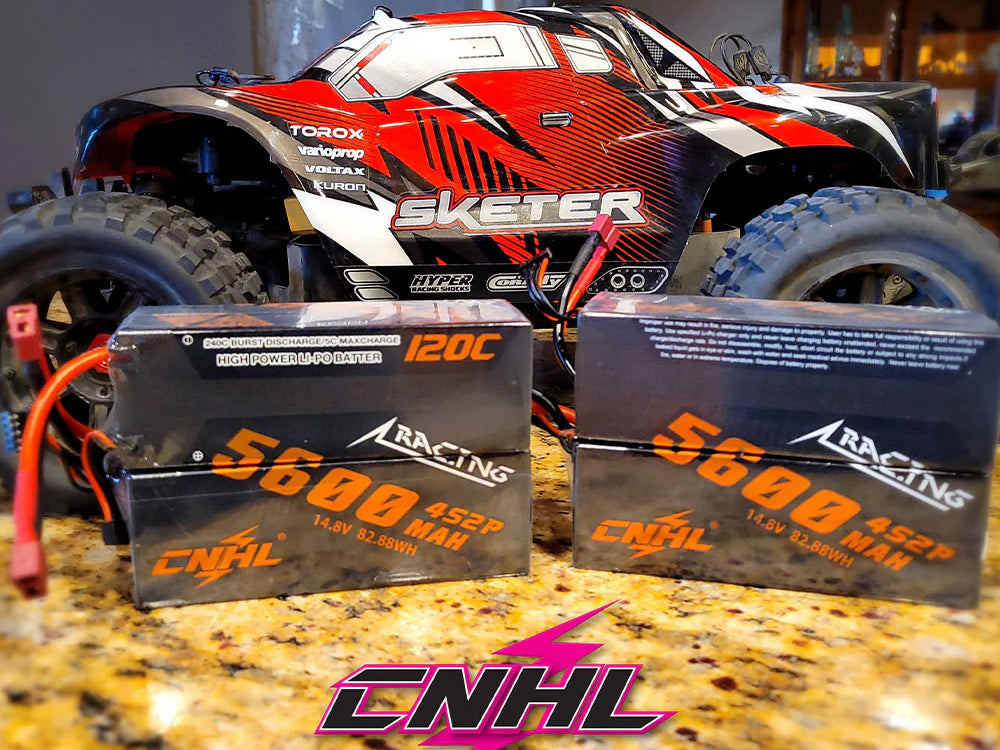 CNHL Racingシリーズ 4S リポバッテリー 5600mAh / 6600mAh 14.8V 120C ハードケース T/ディーンプラグ付き RCカー/RC飛行機/RCボートなどに対応