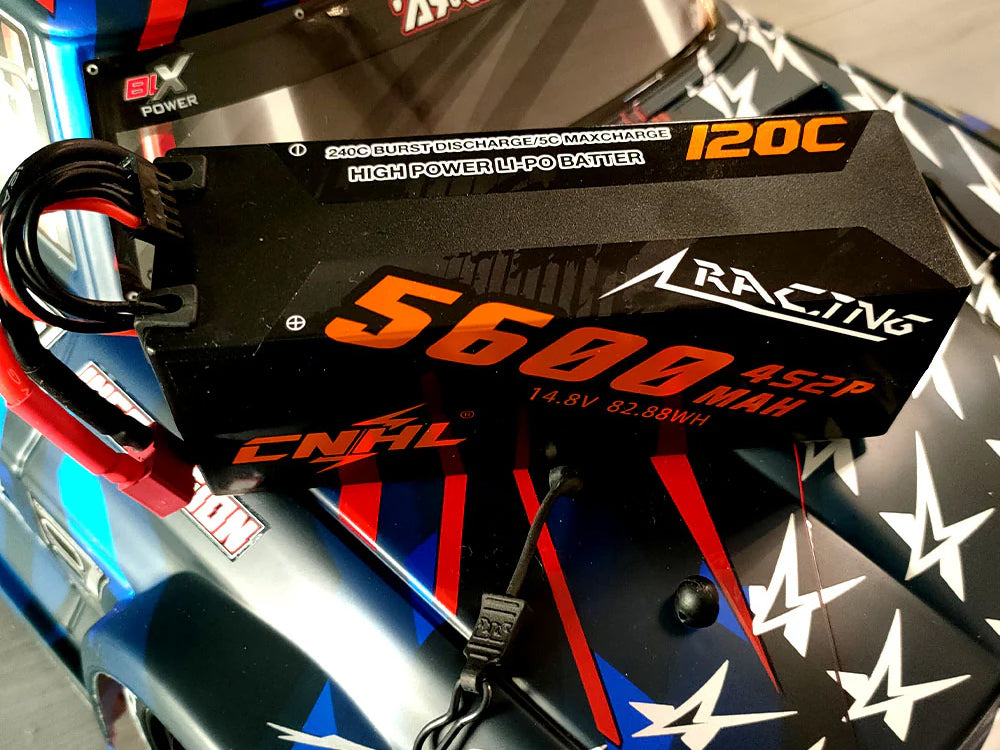 CNHL Racingシリーズ 4S リポバッテリー 5600mAh / 6600mAh 14.8V 120C ハードケース T/ディーンプラグ付き RCカー/RC飛行機/RCボートなどに対応