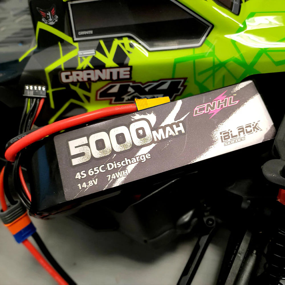 CNHL Black Series 4S 14.8V リポバッテリー 2200mAh / 5000mAh 30C~65C XT60 / XT90 プラグ付き RC飛行機/RCカー/RCボートなど対応