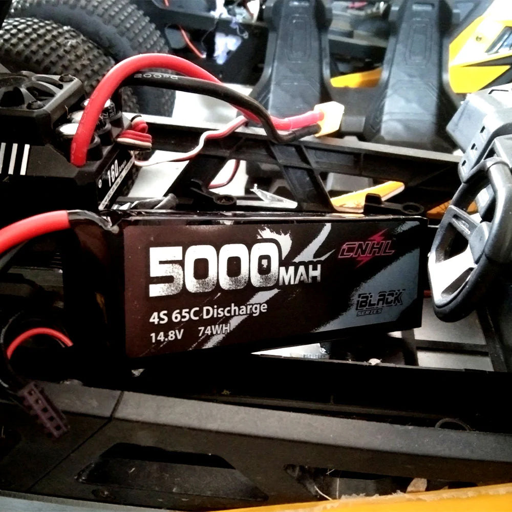 CNHL Black Series 4S 14.8V リポバッテリー 2200mAh / 5000mAh 30C~65C XT60 / XT90 プラグ付き RC飛行機/RCカー/RCボートなど対応