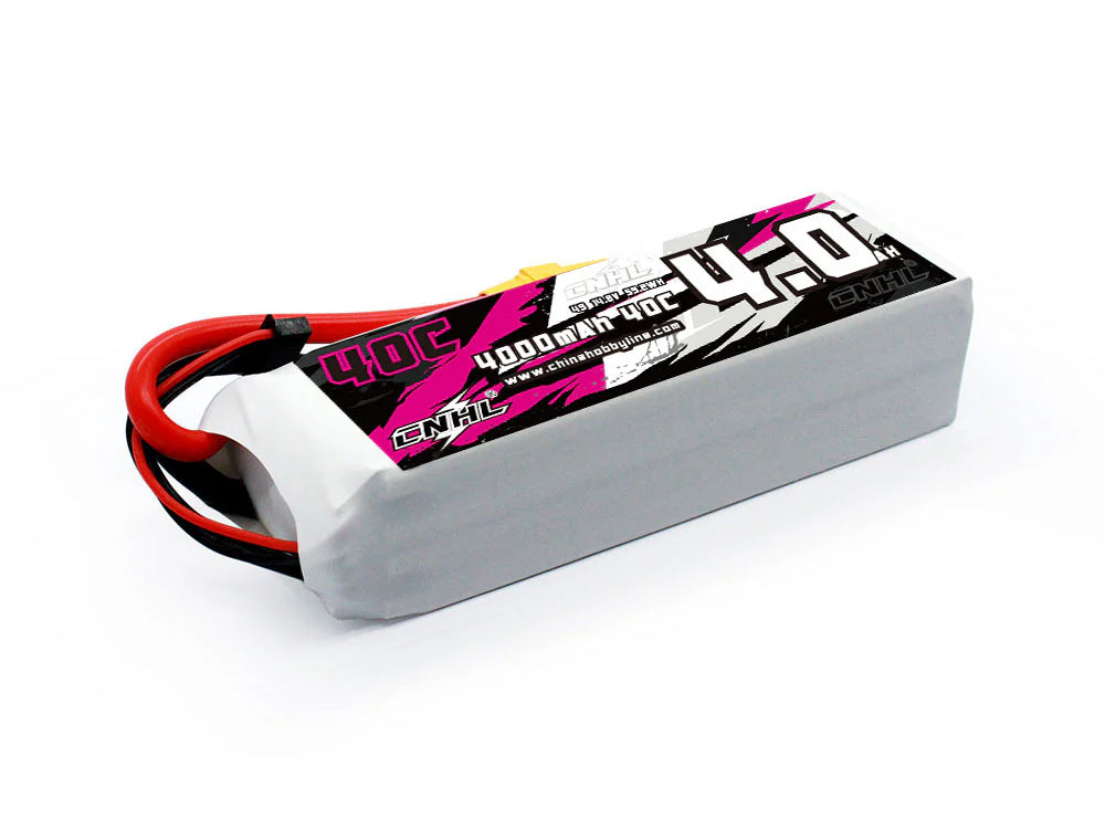 CNHL 4S 14.8V リポバッテリー 2200mAh / 4000mAh | RC飛行機・ドローン・ボート・車用(T/Dean / XT90プラグ付き)