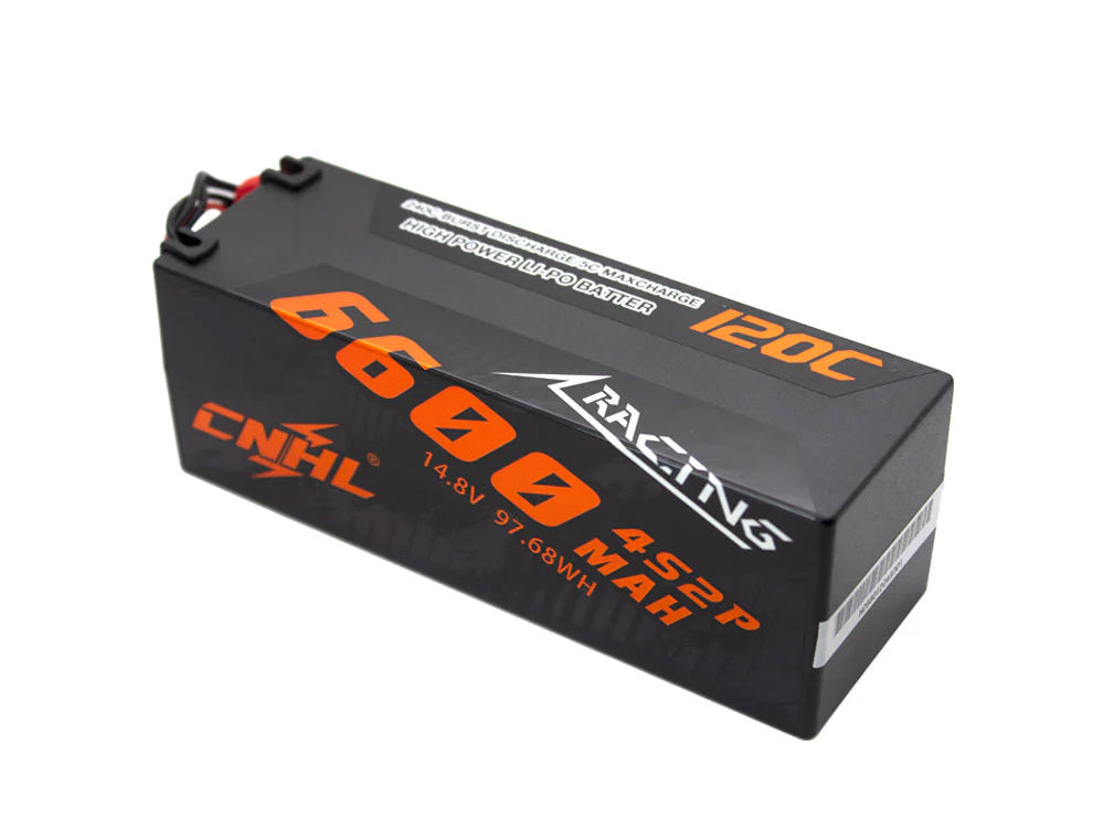 CNHL Racingシリーズ 4S リポバッテリー 5600mAh / 6600mAh 14.8V 120C ハードケース T/ディーンプラグ付き RCカー/RC飛行機/RCボートなどに対応
