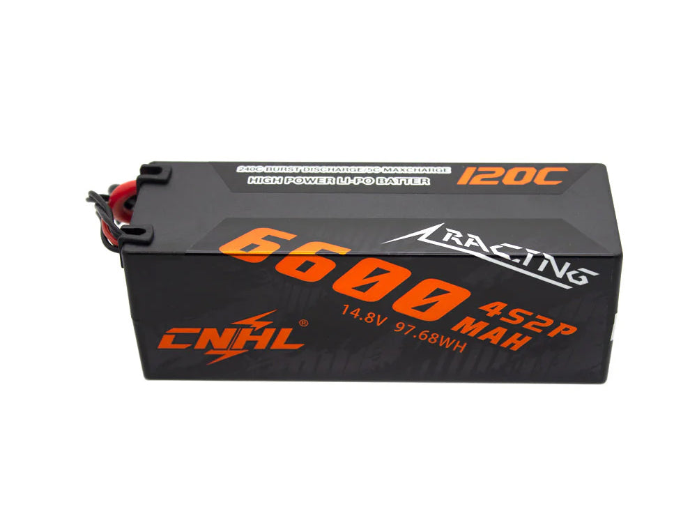 CNHL Racingシリーズ 4S リポバッテリー 5600mAh / 6600mAh 14.8V 120C ハードケース T/ディーンプラグ付き RCカー/RC飛行機/RCボートなどに対応