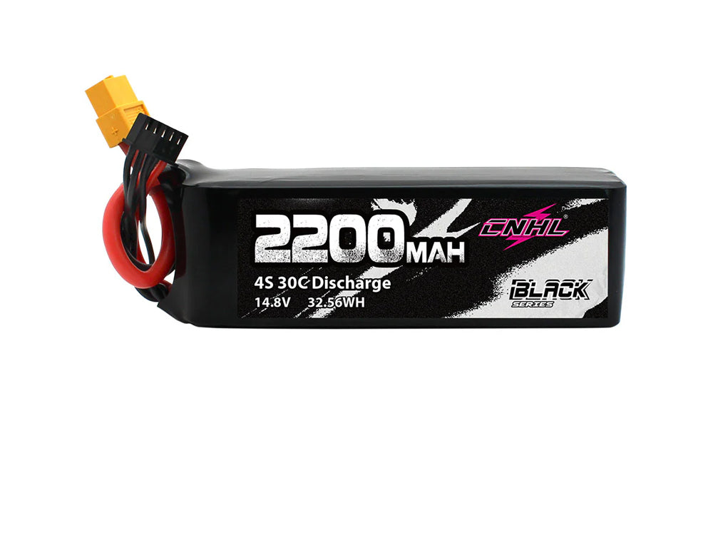 CNHL Black Series 4S 14.8V リポバッテリー 2200mAh / 5000mAh 30C~65C XT60 / XT90 プラグ付き RC飛行機/RCカー/RCボートなど対応