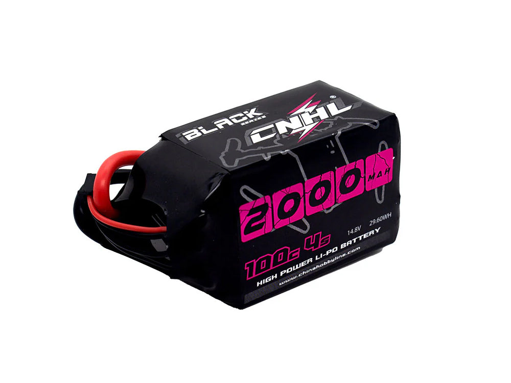CNHL ブラックシリーズ 14.8V 4S 100C LiPoバッテリー(1100mAh / 2000mAh)XT60コネクター付き