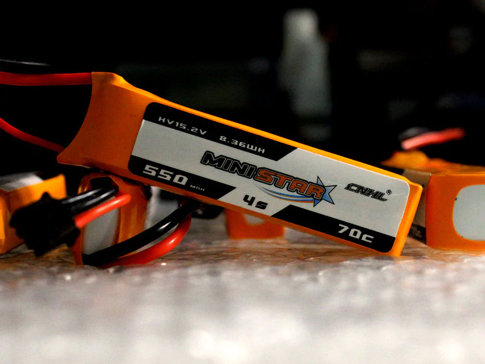 CNHL MiniStar HV 550mAh 15.2V 4S 70C リポバッテリー 3本セット XT30Uコネクタ付 FPVドローン Cinewhoop 対応