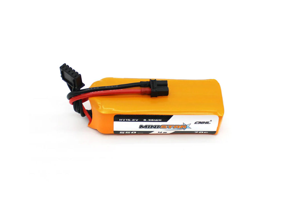CNHL MiniStar HV 550mAh 15.2V 4S 70C リポバッテリー 3本セット XT30Uコネクタ付 FPVドローン Cinewhoop 対応