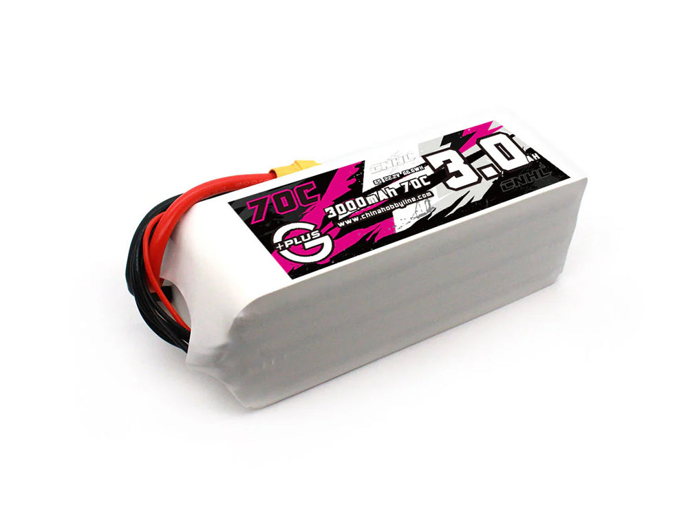 CNHL G+Plus 6S LiPoバッテリー 2200mAh / 3000mAh 22.2V 70C XT60/XT90プラグ RC飛行機・ヘリ・カー・ボート用