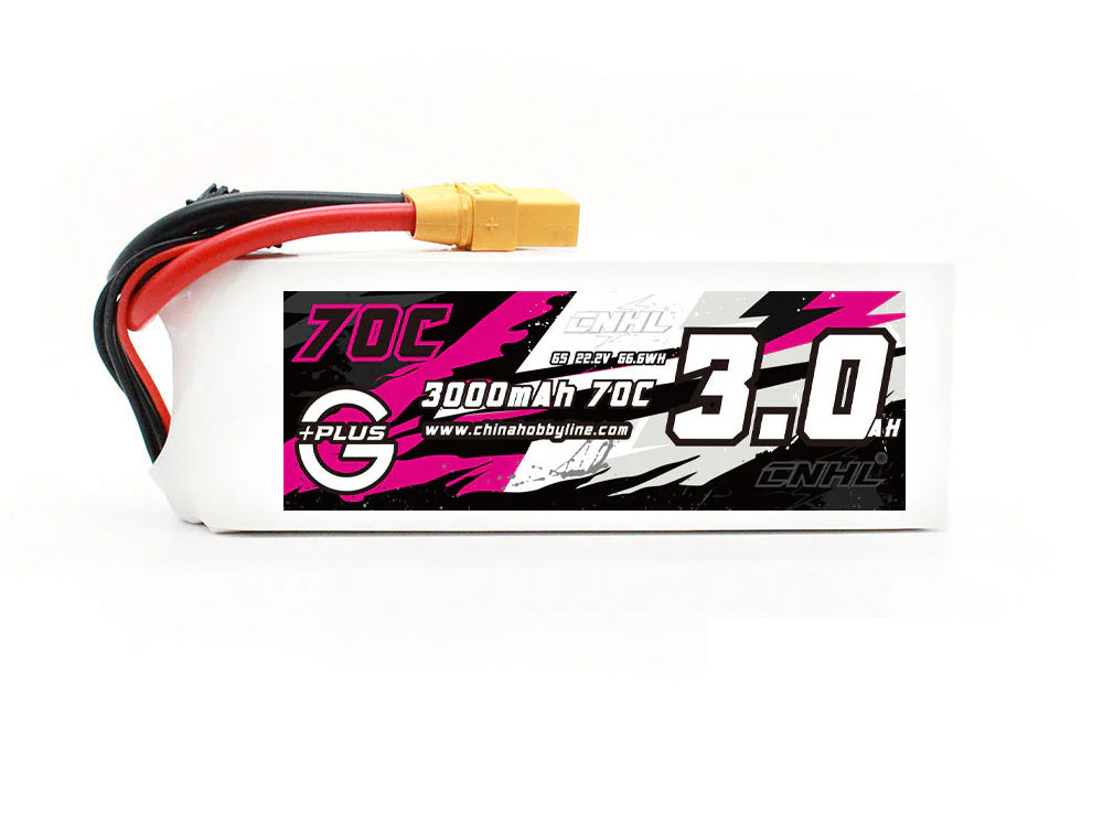 CNHL G+Plus 6S LiPoバッテリー 2200mAh / 3000mAh 22.2V 70C XT60/XT90プラグ RC飛行機・ヘリ・カー・ボート用