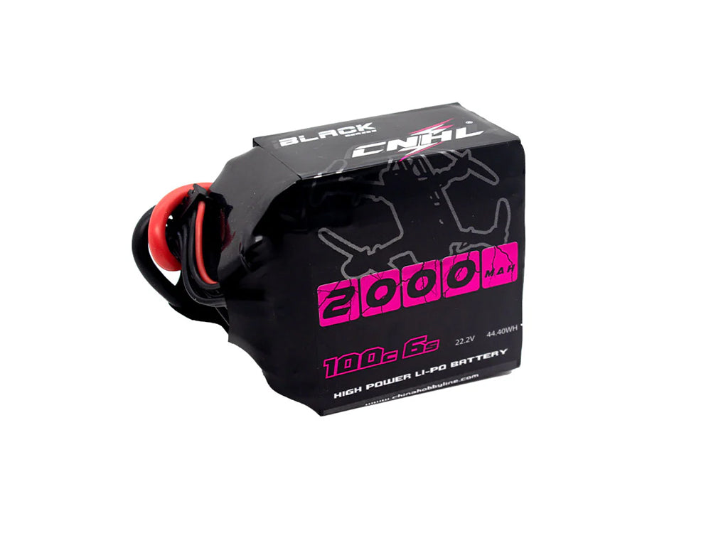 CNHL Black Series 6S 100C リポバッテリー 2000mAh 22.2V XT60プラグ付き - FPV・ドローン・RCカー用 超高放電リポバッテリー