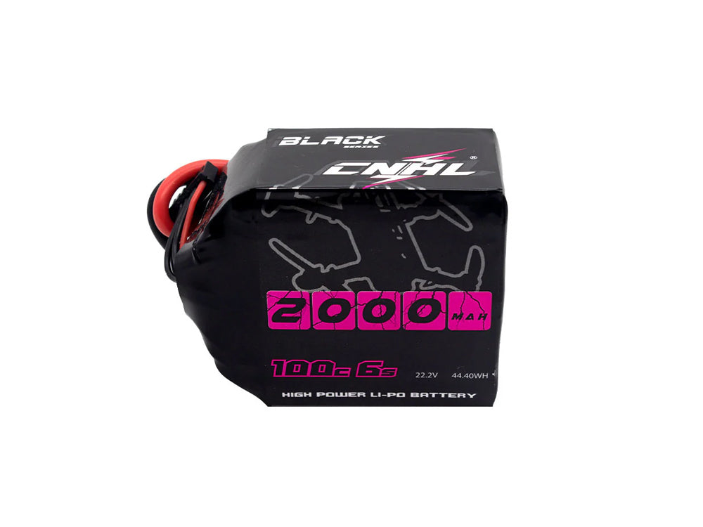 CNHL Black Series 6S 100C リポバッテリー 2000mAh 22.2V XT60プラグ付き - FPV・ドローン・RCカー用 超高放電リポバッテリー