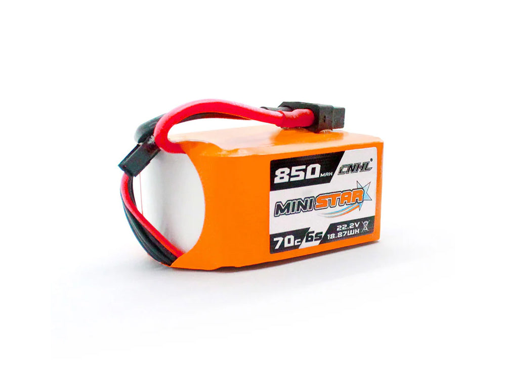 CNHL MiniStar 850mAh 22.2V 6S 70C LiPoバッテリー XT60コネクタ付 FPVドローン・クアッドコプター対応