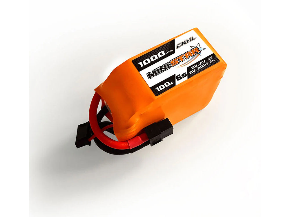 CNHL MiniStar 1000mAh 22.2V 6S 100C LiPoバッテリー XT60プラグ 小型ドローン・RCカー・飛行機用