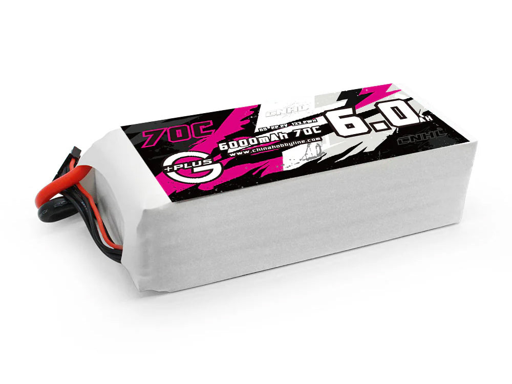 CNHL G+Plus 5000mAh / 6000mAh 22.2V 6S 70C LiPo バッテリー(XT90プラグ付き) RCカー/RC飛行機/RCボートなど対応