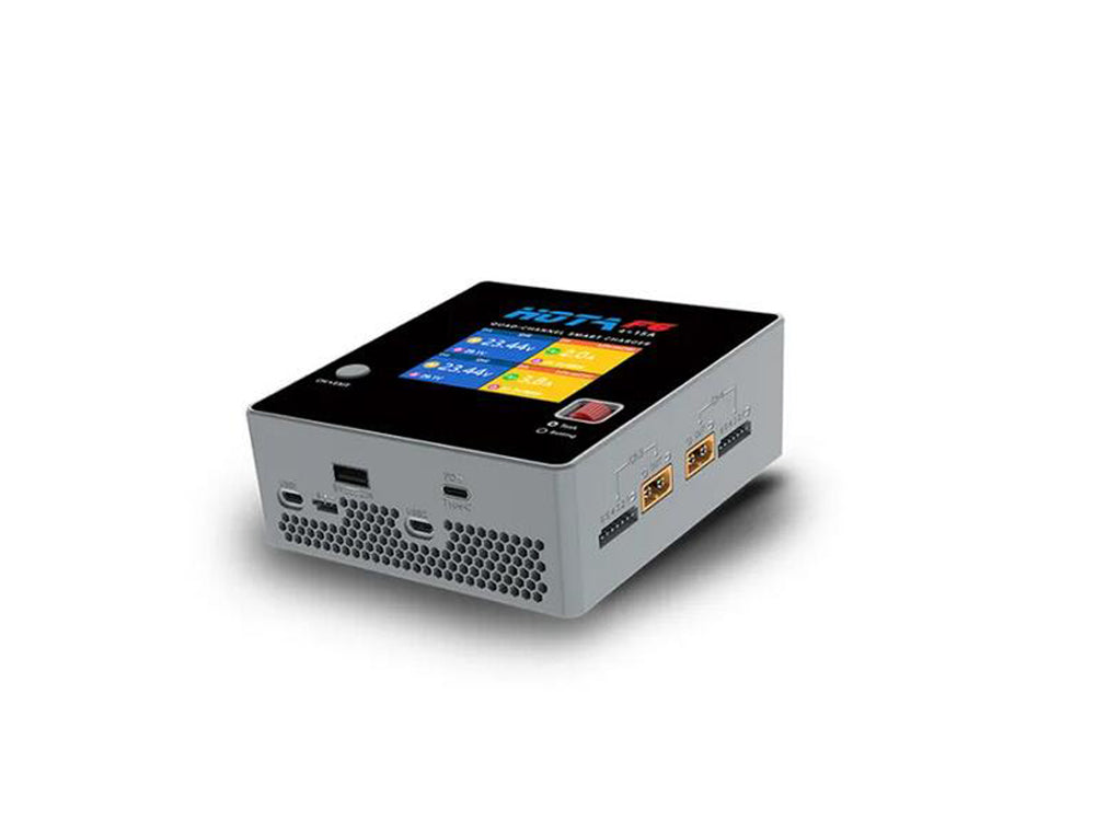HOTA F6 スマートバッテリー充電器 4CH DC 250Wx4 15Ax4 Lipo リチウムイオン NiMH バッテリー用