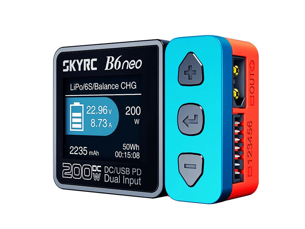 SkyRC B6neo 200W 日本語表示多機能スマート充電器 バランスチャージャー 放電器