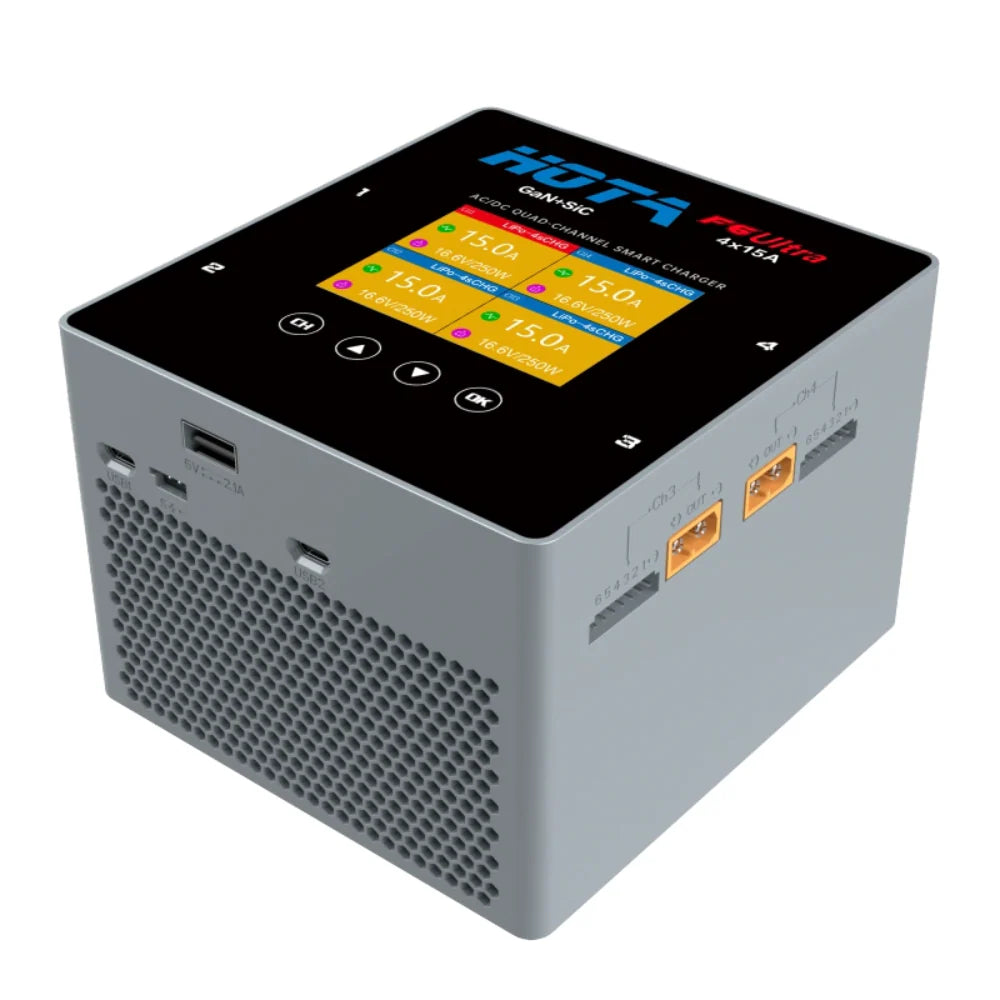 HOTA F6 Ultra 1000W 60A 1-6S AC/DC Lipoバッテリー充電器