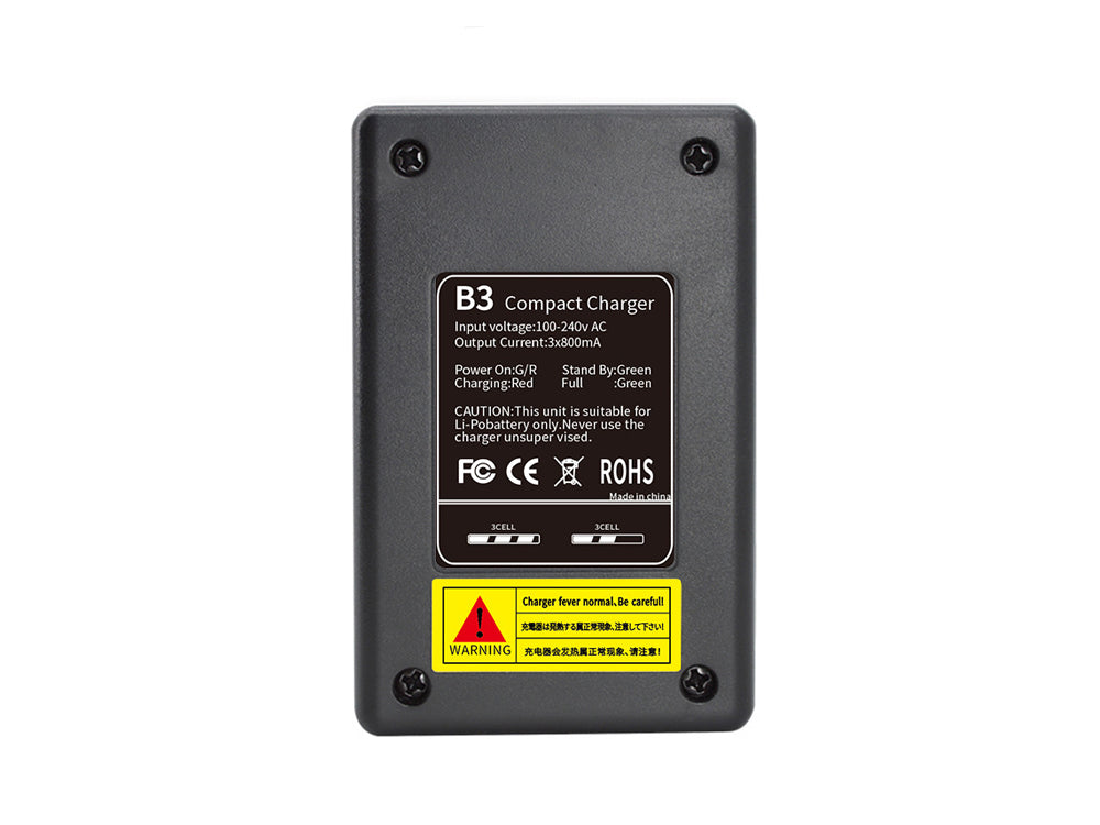 HOTRC B3 リポバッテリー充電器 10W/20W 7.4V/11.1Vバランスチャージャー 2S/3S LIPO対応