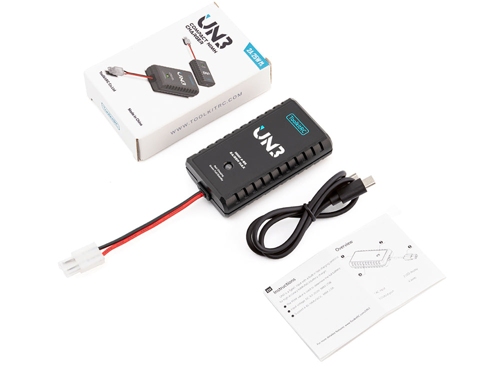 ToolkitRC UN3 NiMH 4~8Sニッケル水素充電器 20W USB-C入力