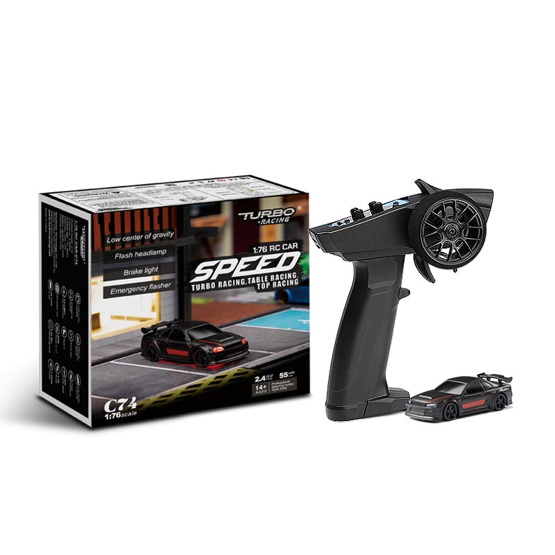 Turbo Racing C74 1:76ラジコンカー 40分連続稼働 2.4GHz技適認証済み 比例制御 RTR