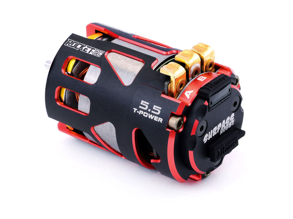 SURPASS HOBBY ROCKET 540 V4S センサー付きブラシレスモーター|1/10ラジコンカー競技用 ・MODIFIED仕様 |3.5T〜10.5T 選択可能