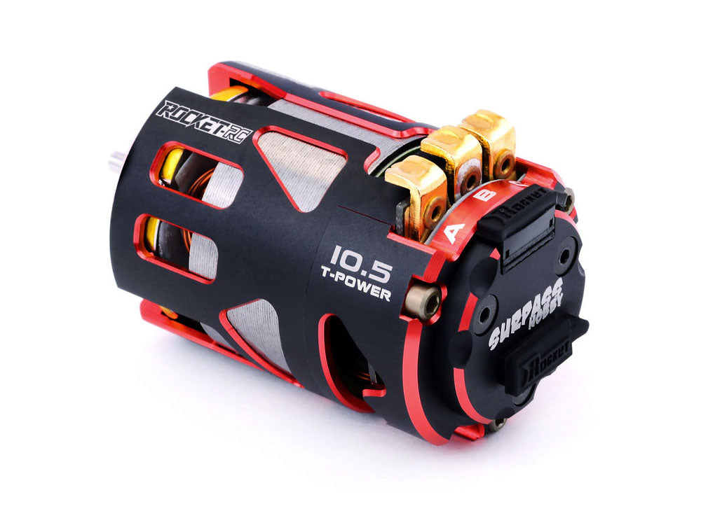 SURPASS HOBBY ROCKET 540 V4S センサー付きブラシレスモーター|1/10ラジコンカー競技用 ・STOCK SPEC仕様 |10.5T〜21.5T 選択可能