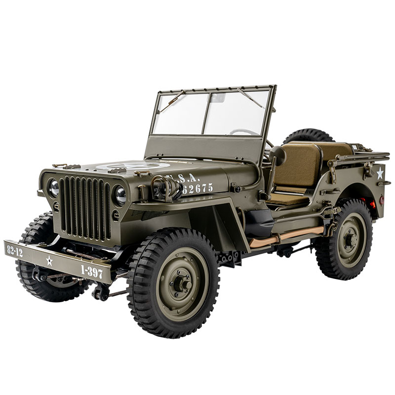 RocHobby 1/12 WILLYS MB グリーン RCクローラー オフロード RTR 技適認証済み