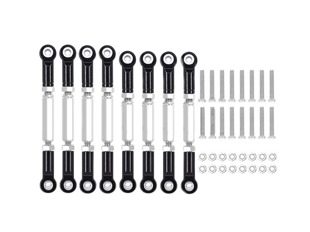 ラジコンカー用 金属製アップグレードパーツ 調整式リンクロッド WPL 1/16・MN MODEL 1/12 RCカー対応