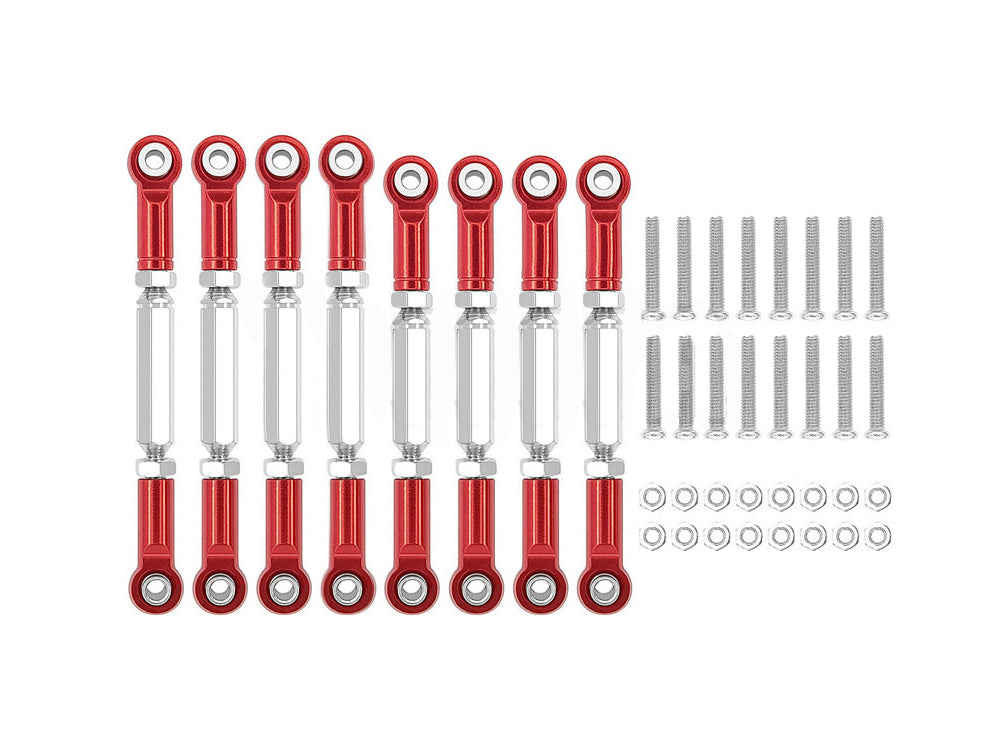 ラジコンカー用 金属製アップグレードパーツ 調整式リンクロッド WPL 1/16・MN MODEL 1/12 RCカー対応