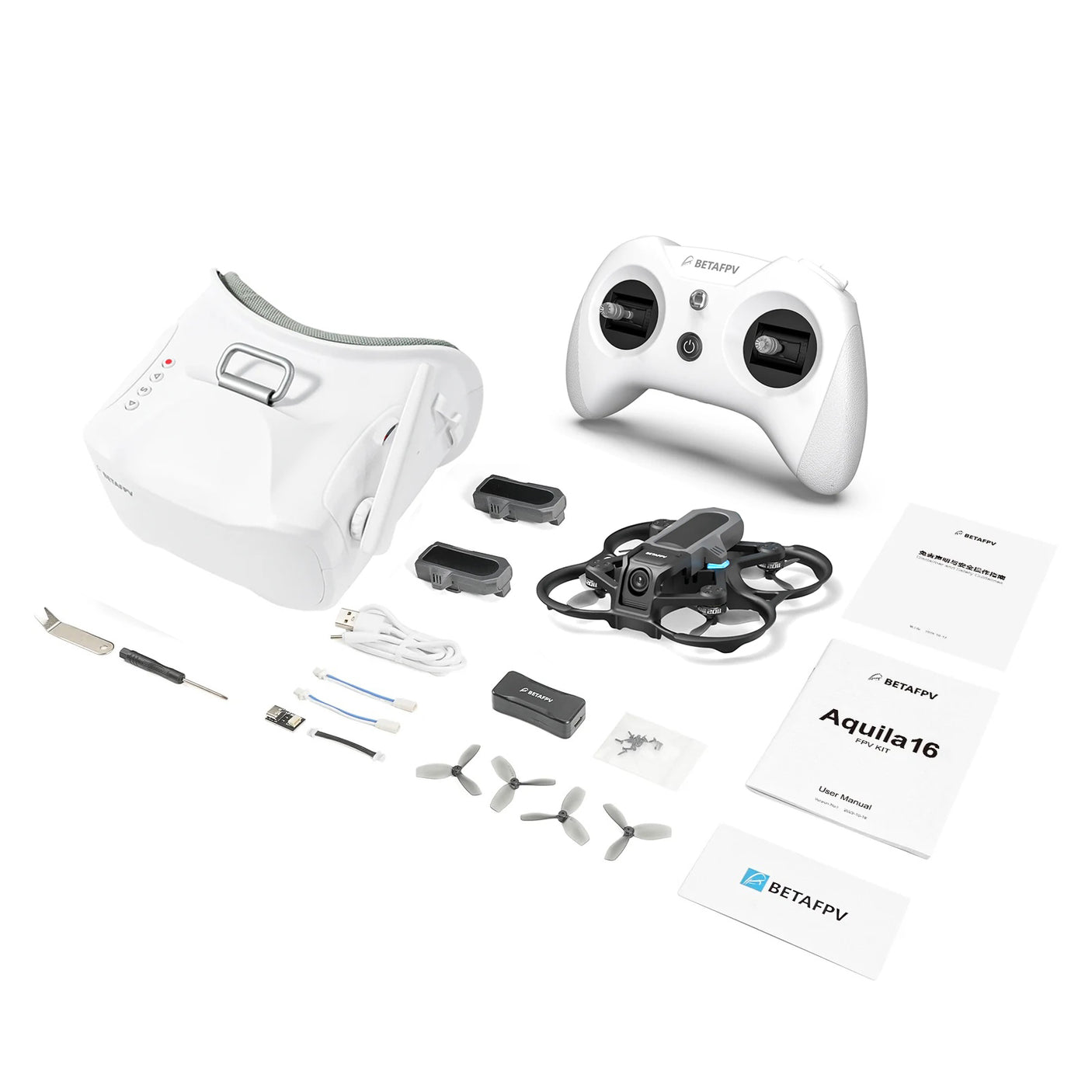 BETAFPV Aquila16 FPV Kit レーシングドローンLiteRadio 3 ELRS 技適認証送信機版