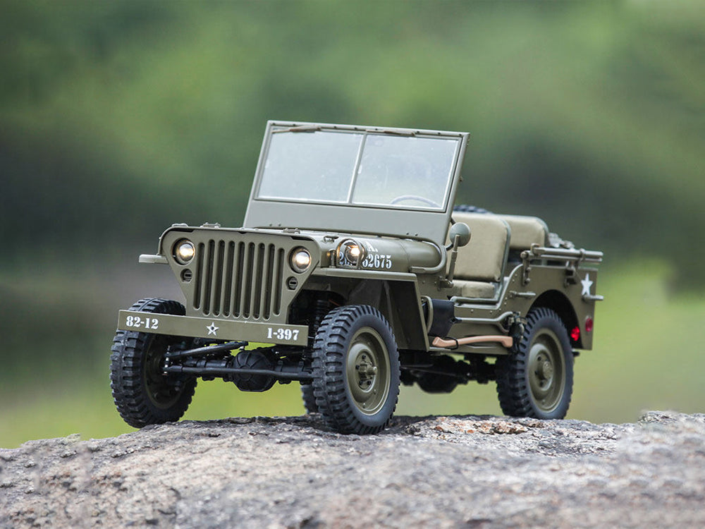 1:6 1941 MB SCALER リモコン・チャージャー付き RocHobby 1/6 1941 MB スケーラー RS グリーン 大型RCクローラー 4WD