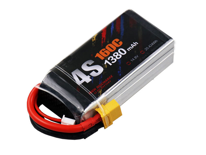 BEAT 1380mAh 4S/6S 160C リポバッテリー XT30/XT60