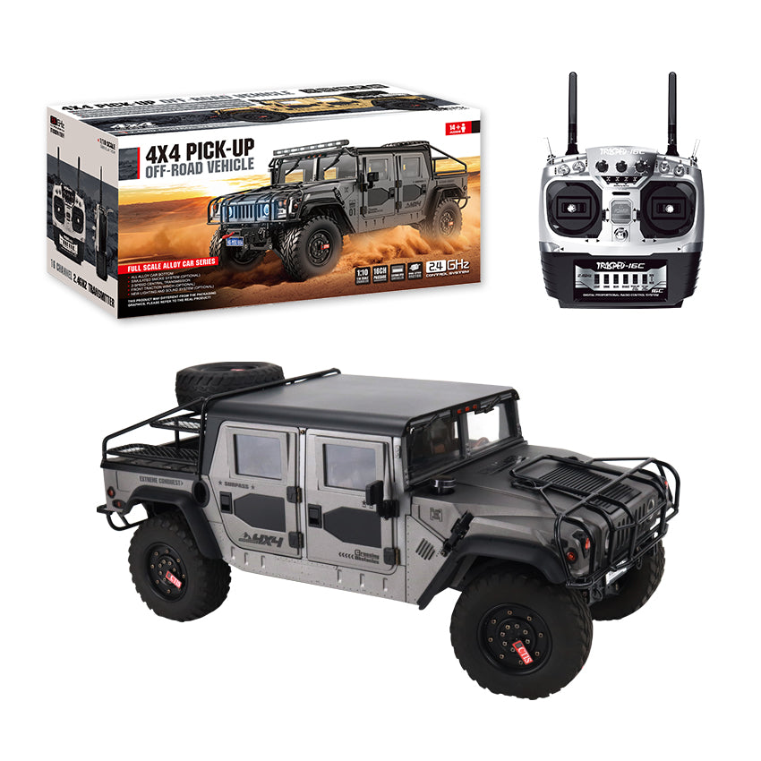 TRASPED HG-P415A 1/10 フルメタル ハマーH1 4WD オフロード クローラーピックアップ RCカー