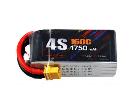 BEAT 1750mAh 4S/6S 160C リポバッテリー XT30/XT60