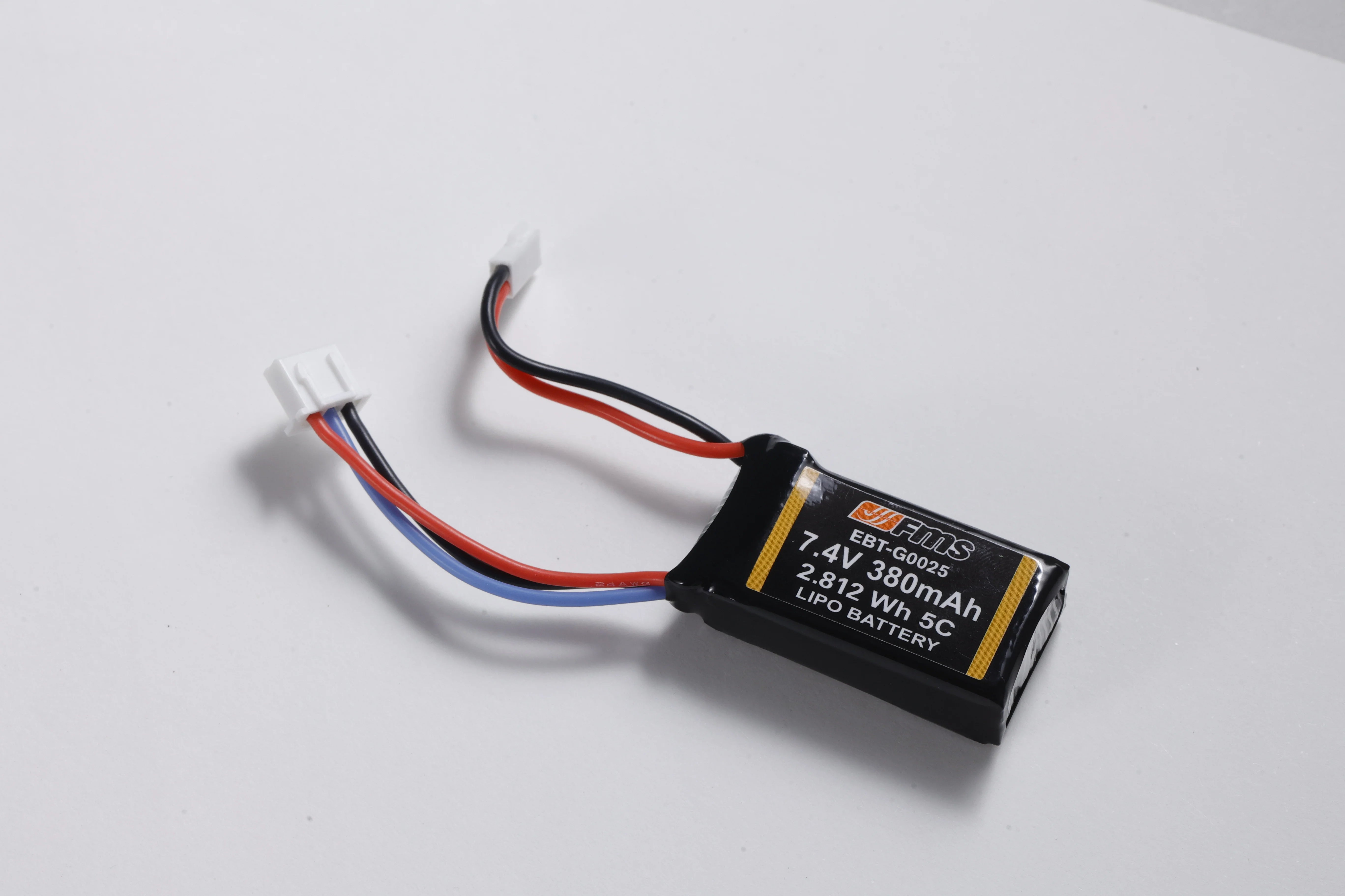 FMS LIPO バッテリー2S 7.4V 380mAh PCMなし