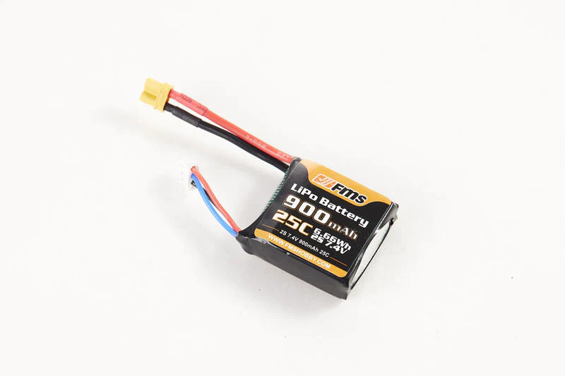 FMS リポバッテリー7.4V 900mAh 25C XT30