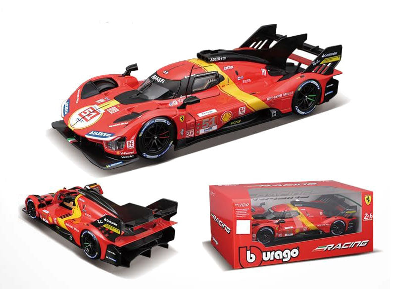 Bburago 1:24 フェラーリ499P LMHダイキャストカー 亜鉛合金 完成品 – YOYOHOBBY