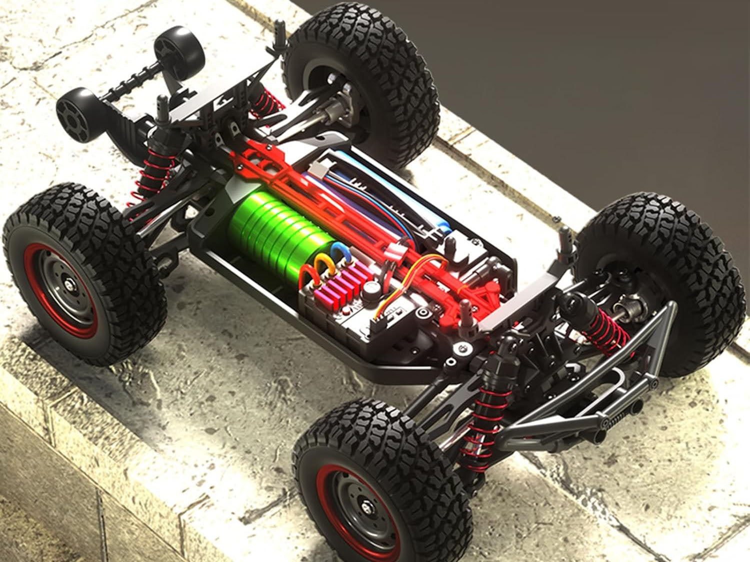 SUCHIYU 1/16 16106PRO ブラシレス高速RCデザートカー モンスター
